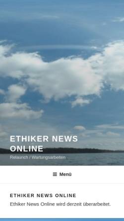 Vorschau der mobilen Webseite ethiker.com, Ethiker-Die Tageszeitung