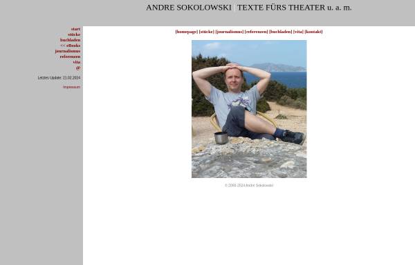 Vorschau von www.andre-sokolowski.de, Andre Sokolowski - Texte fürs Theater
