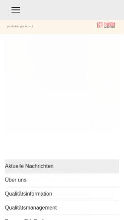 Vorschau der mobilen Webseite schervier-altenhilfe.de, Franziska Schervier Altenhilfe