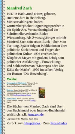 Vorschau der mobilen Webseite www.alb-neckar-schwarzwald.de, Manfred Zach - Kurzbio
