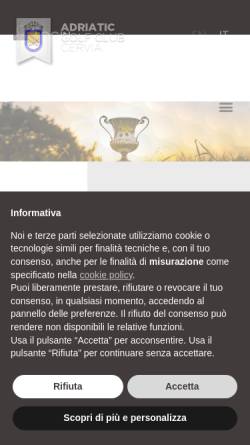 Vorschau der mobilen Webseite www.golfcervia.com, Adriatic Golf Club Cervia