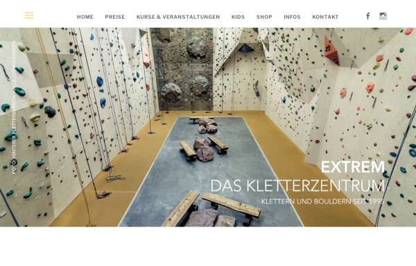 Vorschau von www.kletterzentrum.de, E X T R E M - Das Kletterzentrum