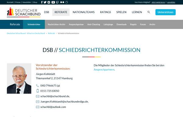 Vorschau von www.srk.schachbund.de, SRK Online - Schiedsrichterkommission des Deutschen Schachbundes