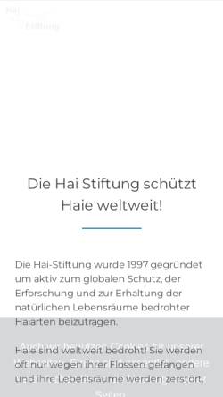 Vorschau der mobilen Webseite www.hai.ch, Hai-Stiftung