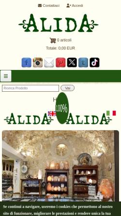 Vorschau der mobilen Webseite www.alidastore.com, Alida