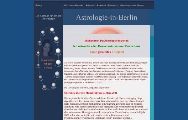 Vorschau von www.astrologie-in-berlin.de, Astrologie in Berlin