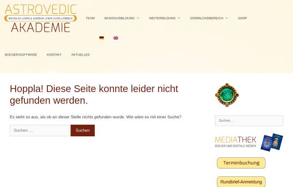 Vorschau von www.astrovedic-akademie.de, Astrovedic Akademie