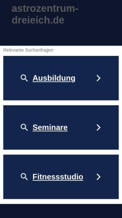 Vorschau der mobilen Webseite www.astrozentrum-dreieich.de, DAV - Astrologiezentrum Dreieich