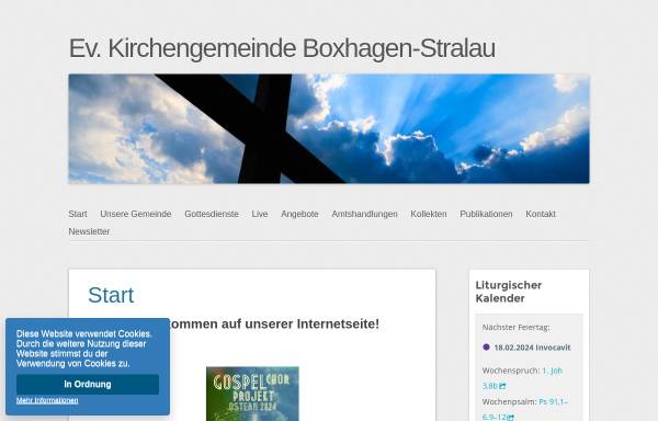Vorschau von www.boxhagen-stralau.de, Evangelische Kirchengemeinde Boxhagen-Stralau
