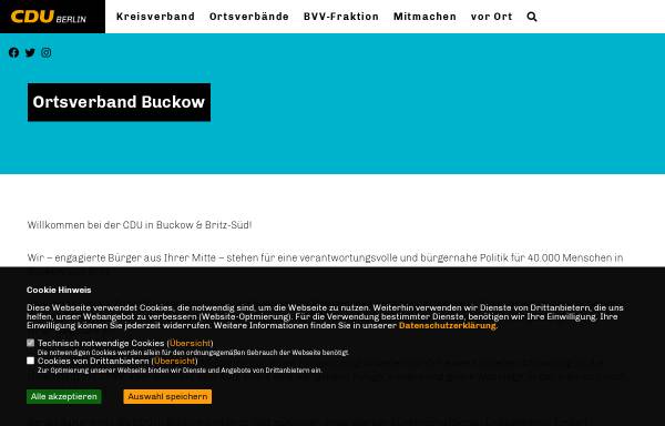 Vorschau von www.cdu-buckow.de, CDU Buckow