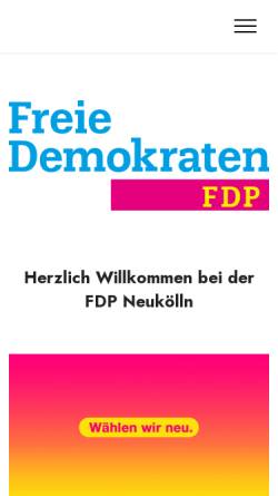 Vorschau der mobilen Webseite www.fdp-neukoelln.de, FDP Neukölln