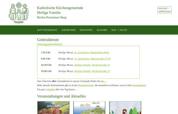 Katholischen Kirchengemeinde Heilige Familie