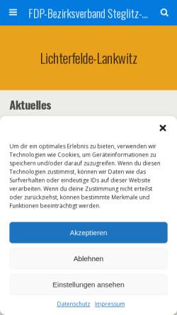 Vorschau der mobilen Webseite www.fdp-lichterfelde-lankwitz.de, FDP Lichterfelde-Lankwitz