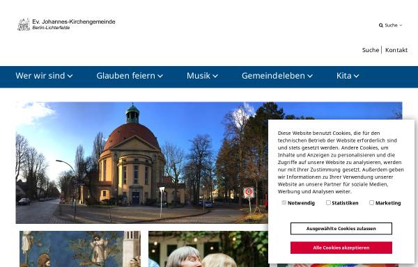 Vorschau von www.ev-johannes.de, Evangelische Johannesgemeinde