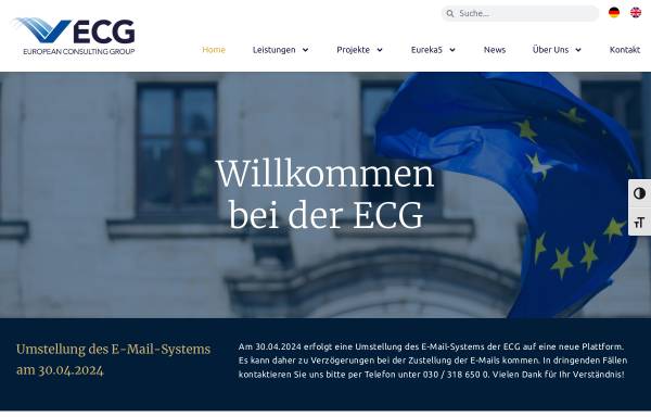 Vorschau von www.ecg.de, ECG GmbH Berlin