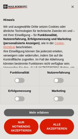 Vorschau der mobilen Webseite www.mbe.de, MBE Deutschland GmbH