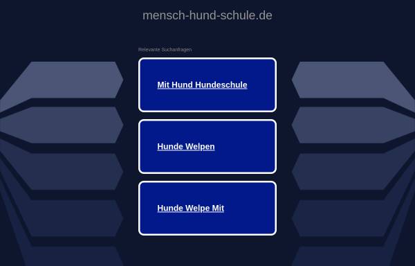 Vorschau von www.mensch-hund-schule.de, Die Hundeschule