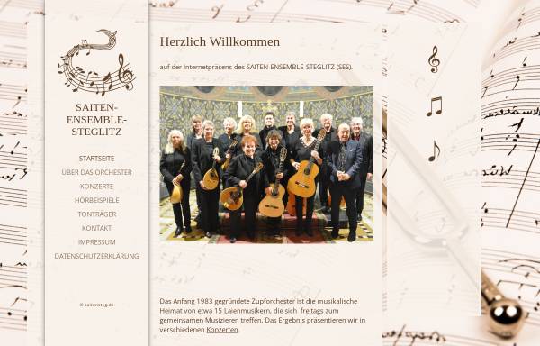Vorschau von www.saitensteg.de, Saiten-Ensemble Steglitz