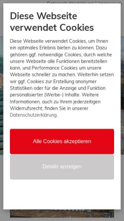 Vorschau der mobilen Webseite www.bedachtes.de, Hamacher Bedachungen