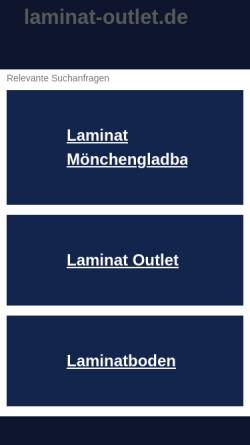 Vorschau der mobilen Webseite www.laminat-outlet.de, Laminat-Outlet