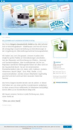 Vorschau der mobilen Webseite www.siegers-haustechnik.de, Siegers-Haustechnik GmbH