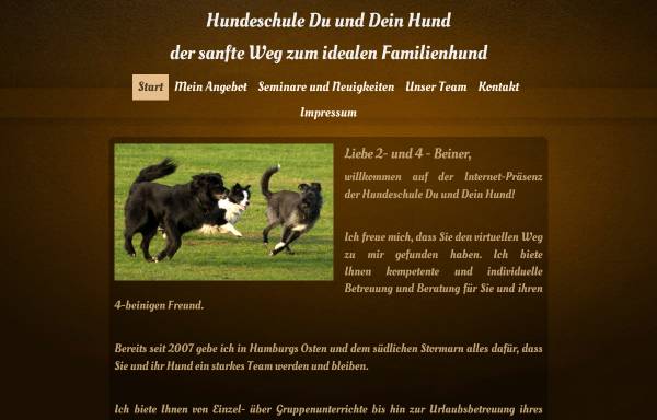 Vorschau von www.du-und-dein-hund.de, Hundeschule Du und Dein Hund