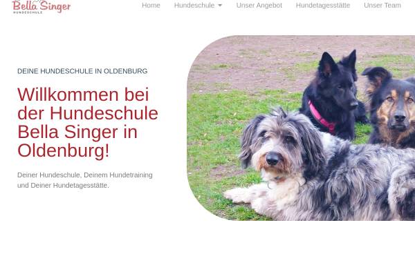 Vorschau von www.hundeschule-bella-singer.de, Hundeschule Bella Singer