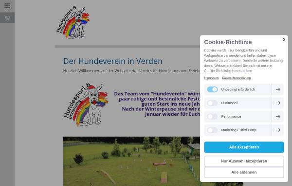 Vorschau von www.hundevereine.de, Verein für Hundesport und Erziehung Verden e.V.