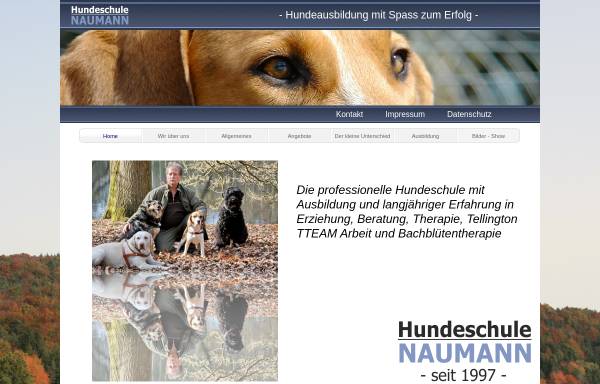 Vorschau von www.hundeschule-naumann.de, Hundeschule Naumann