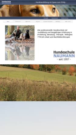 Vorschau der mobilen Webseite www.hundeschule-naumann.de, Hundeschule Naumann