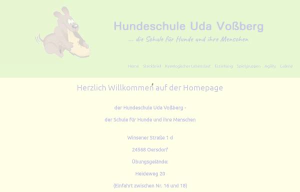 Vorschau von www.mobile-hunde.de, Hundeschule Uda Voßberg