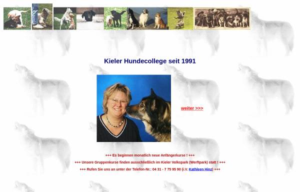 Vorschau von www.kieler-hundecollege.de, Kieler-Hundecollege