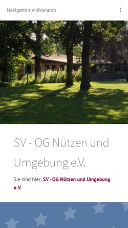 Vorschau der mobilen Webseite www.sv-og-nuetzen.de, SV OG Nützen