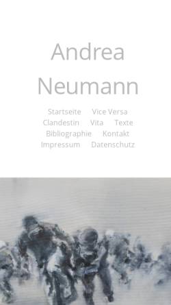 Vorschau der mobilen Webseite andrea-neumann.com, Neumann, Andrea