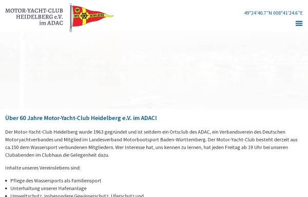 Vorschau von www.myc-heidelberg.de, Motoryachtclub Heidelberg