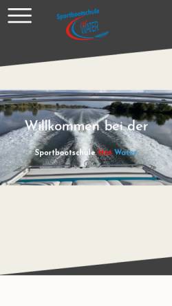 Vorschau der mobilen Webseite www.sportbootschule-hotwater.de, Sportbootschule Hot Water