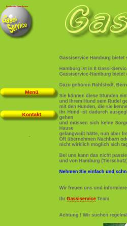 Vorschau der mobilen Webseite www.gassiservice-hamburg.de, Gassiservice Hamburg