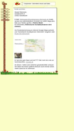Vorschau der mobilen Webseite www.hundepension-steinmetz.de, Hundepension Steinmetz