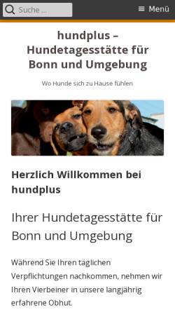 Vorschau der mobilen Webseite www.hundplus.de, Hundplus