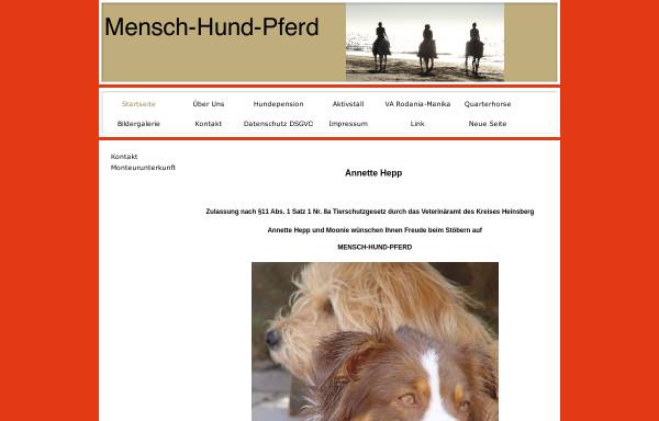 Vorschau von www.mensch-hund-pferd.de, Mensch Hund Pferd