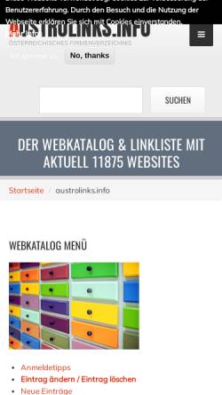 Vorschau der mobilen Webseite www.austrolinks.info, Austrolinks