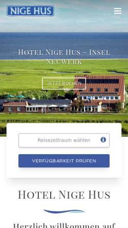 Vorschau der mobilen Webseite www.inselneuwerk.de, Nige Hus