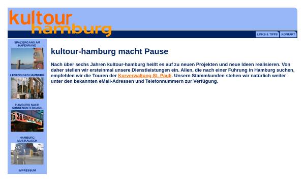 Vorschau von www.kultour-hamburg.de, Kultour-Hamburg