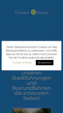 Vorschau der mobilen Webseite www.twietenkieker.de, Twietenkieker