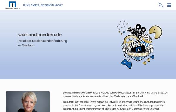 Vorschau von www.saarlandmedien.de, Gesellschaft zur Medienförderung