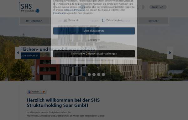 Vorschau von www.strukturholding.de, SHS Strukturholding Saar