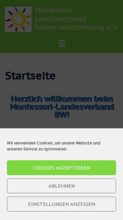 Vorschau der mobilen Webseite www.montessori-baden-wuerttemberg.de, Montessori-Landesverband Baden-Württemberg e.V.