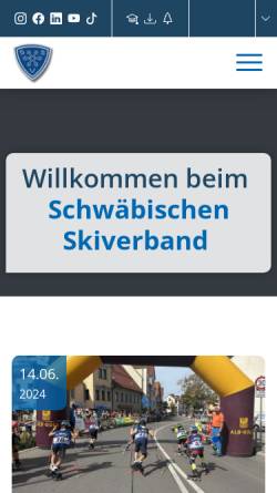 Vorschau der mobilen Webseite www.online-ssv.de, Schwäbischer Skiverband e.V.