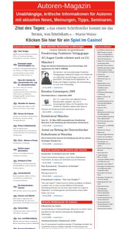 Vorschau der mobilen Webseite www.autoren-magazin.de, Autoren Magazin