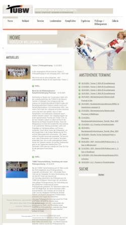 Vorschau der mobilen Webseite www.tubw.de, Taekwondo-Union Baden-Württemberg